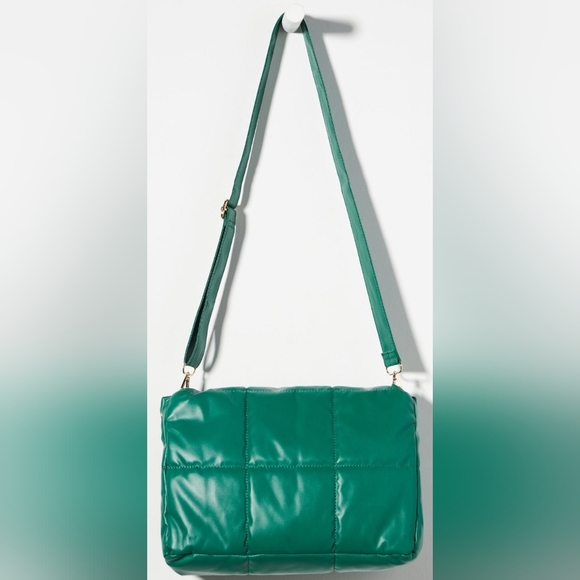 Anthropologie Edison Foldover Puffy Clutch - Picture 1 of 5